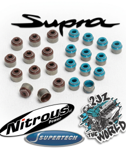 SuperTech Valve Stem Seals 6mm Set Toyota 2JZGTE Set Int + Ext (12+12)